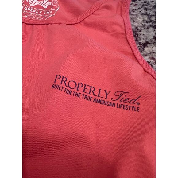 Properly Tied live life properly womens top size S sunset coral sleeveless - Picture 4 of 9